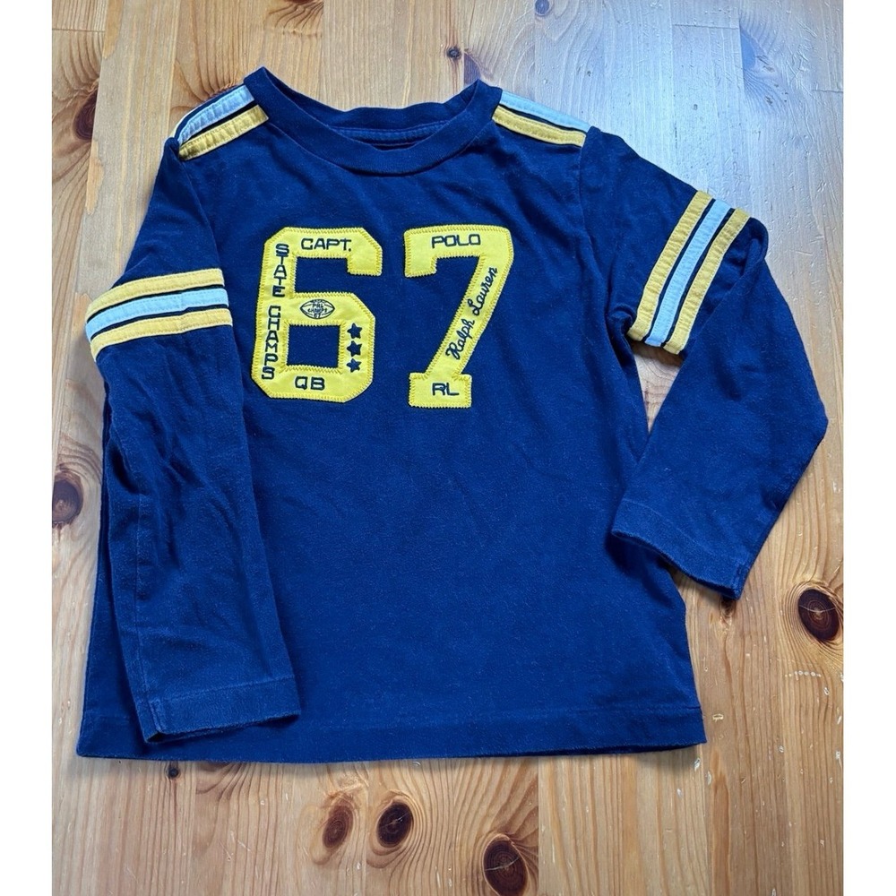 Polo Ralph Lauren Boys Long Sleeve Football Shirt Size 3T